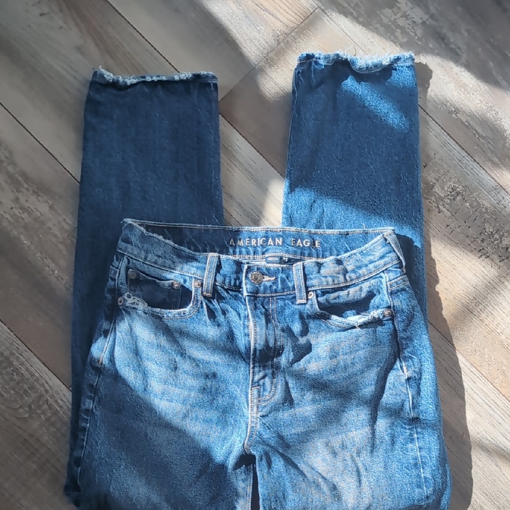 American Eagle Outfitters Women's Denim Straight Leg Jeans